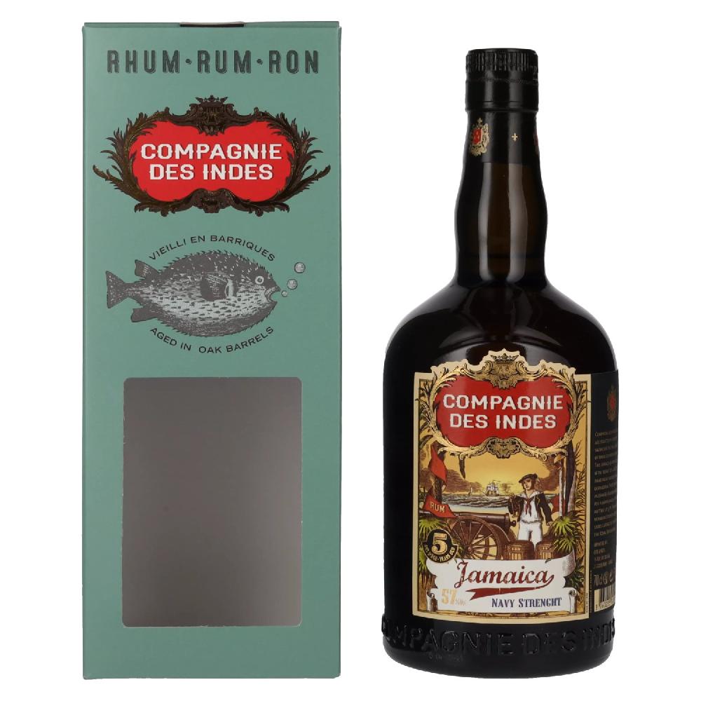 delicando Compagnie des Indes Jamaica Rum Navy Strength 5 Years Old 57% Vol. 0 7l in Geschenkbox