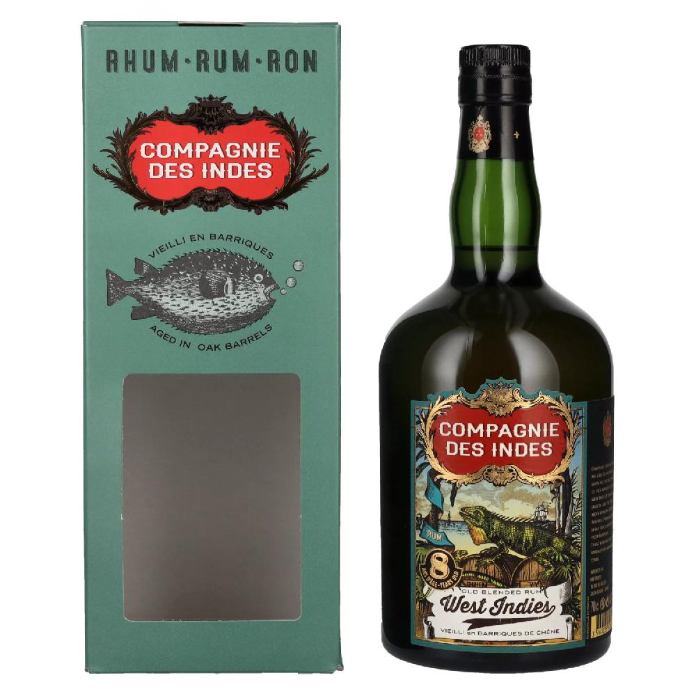 delicando Compagnie des Indes West Indies 8 Years Old Blended Rum 40% Vol. 0 7l in Geschenkbox