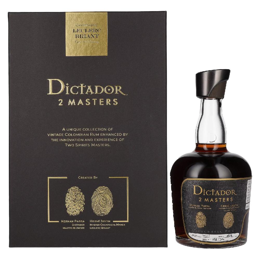 delicando Dictador 2 MASTERS 1978 39 Years Old Colombian Rum Leclerc Briant Finish 2nd Release 41 2% Vol. 0 7l in Geschenkbox