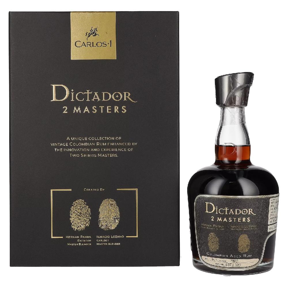 delicando Dictador 2 MASTERS 41 Years Old Carlos I Colombian Aged Rum 1980 44% Vol. 0 7l in Geschenkbox