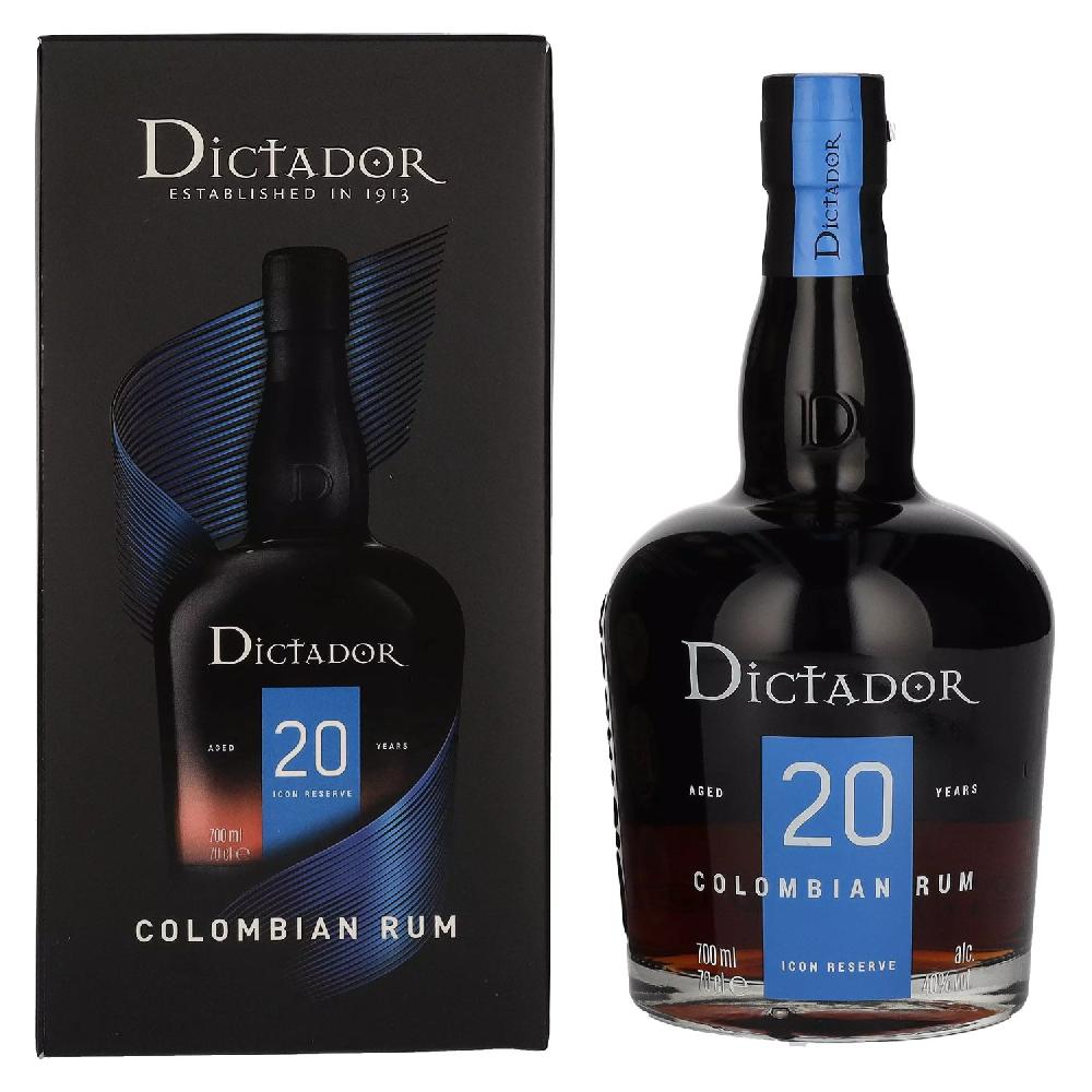 delicando Dictador 20 Years Old ICON RESERVE Colombian Rum 40% Vol. 0 7l in Geschenkbox