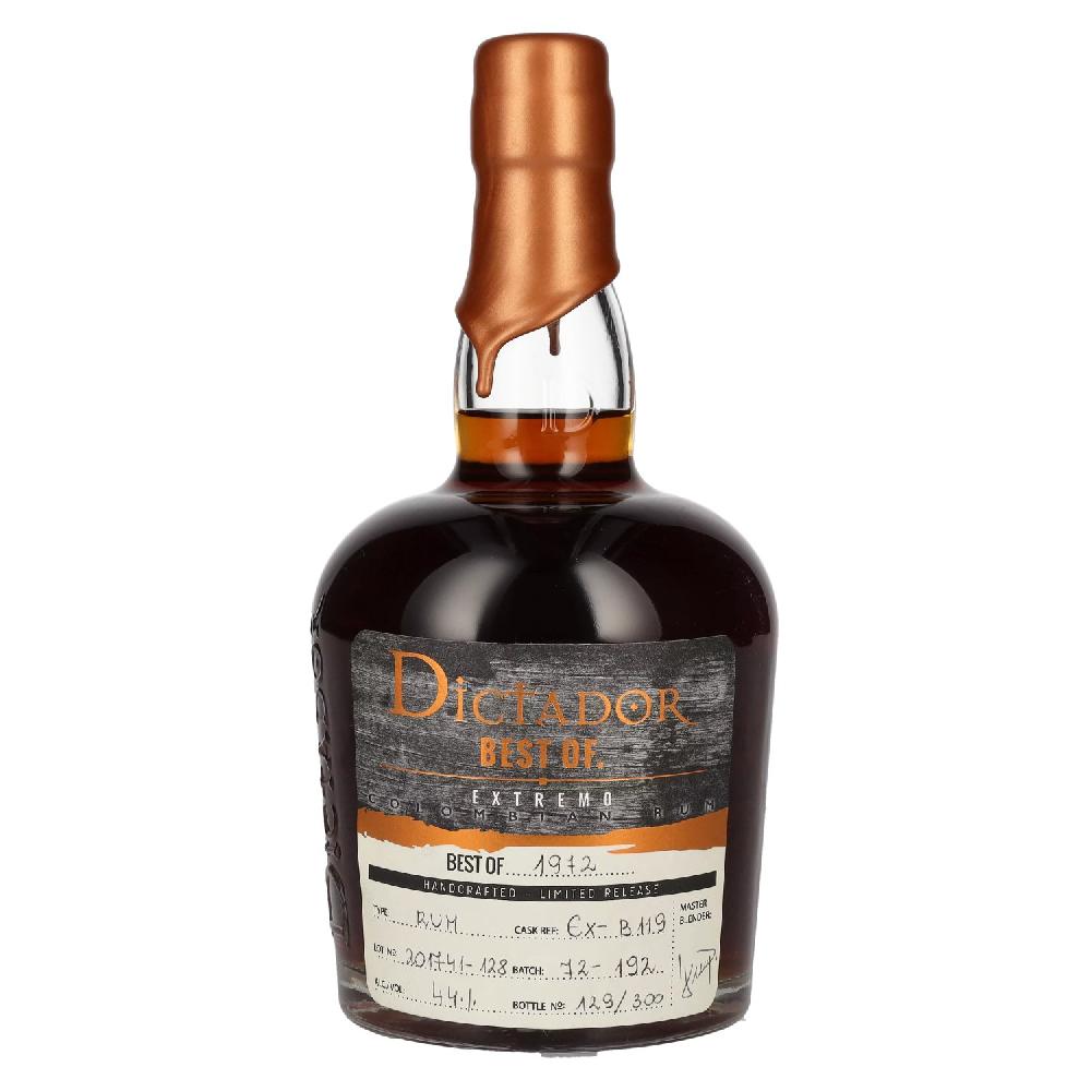 delicando Dictador BEST OF 1972 EXTREMO Colombian Rum Limited Release 44% Vol. 0 7l