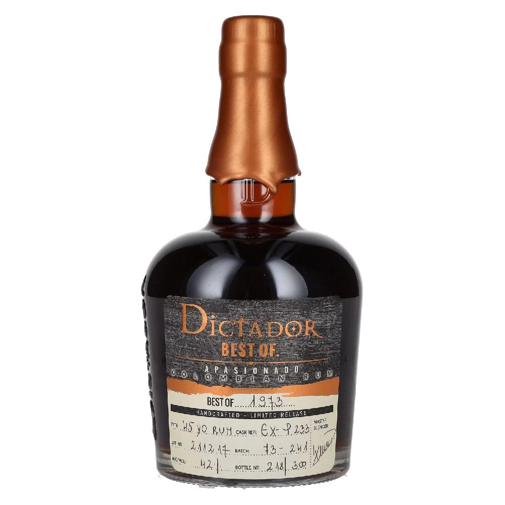 delicando Dictador BEST OF 1973 APASIONADO Colombian Rum Limited Release 42% Vol. 0 7l