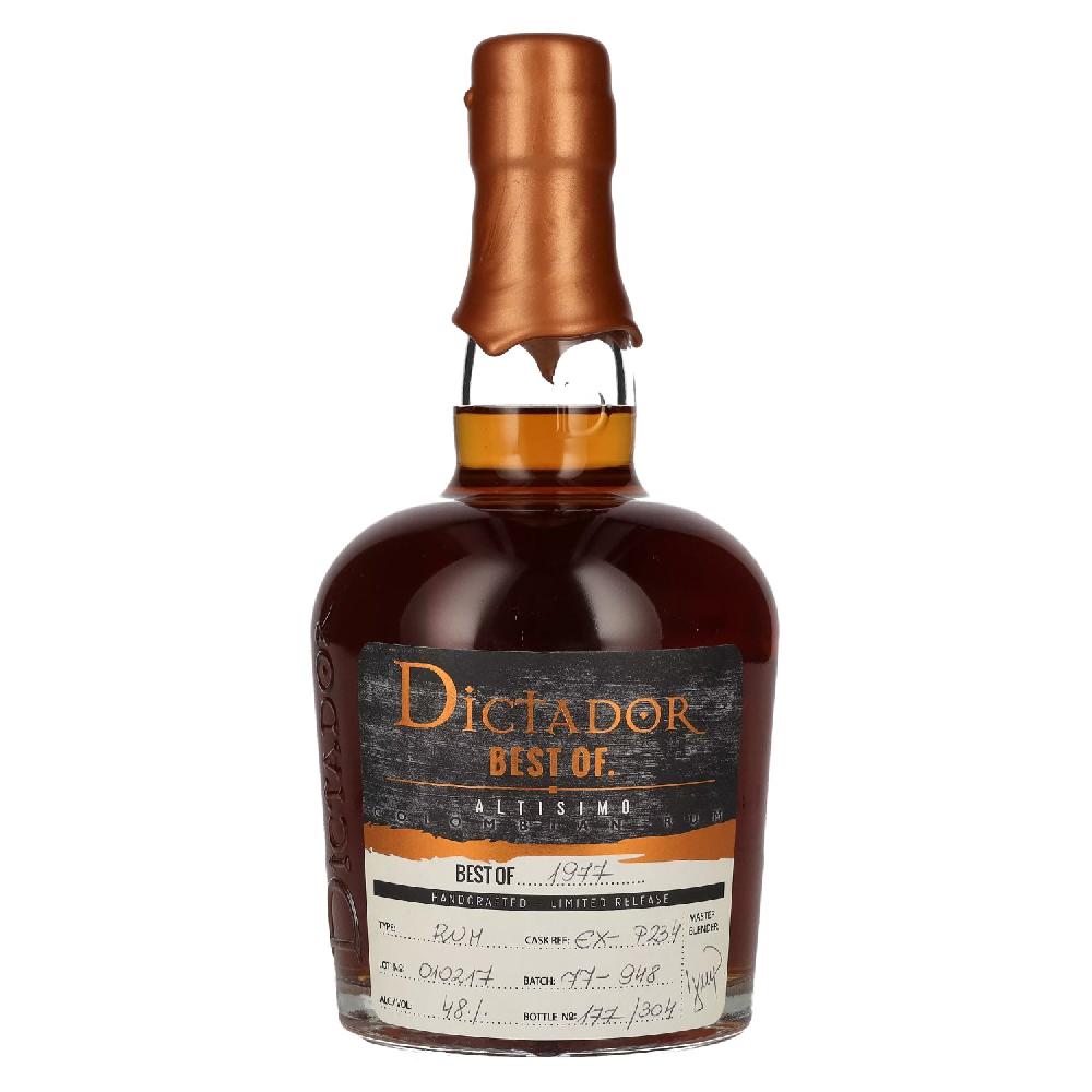 delicando Dictador BEST OF 1977 ALTISIMO Colombian Rum 40YO/010217/EX-P234 48% Vol. 0 7l