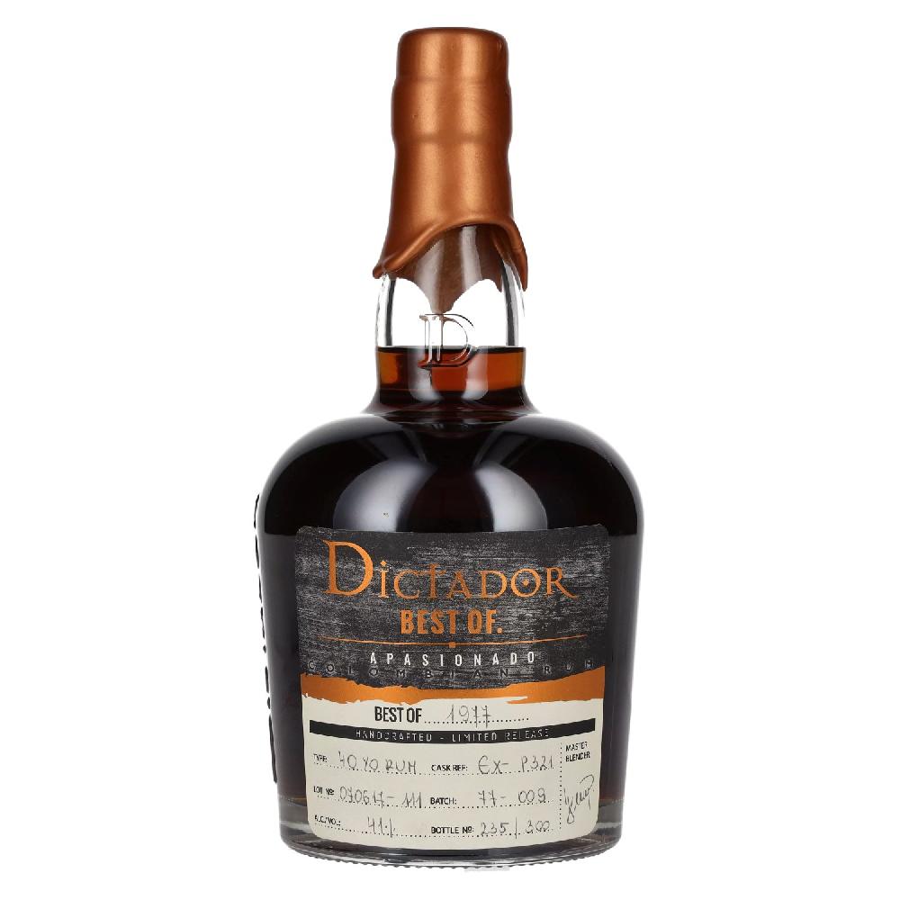 delicando Dictador BEST OF 1977 APASIONADO Colombian Rum 40YO/070617-111/EX-P321 41% Vol. 0 7l