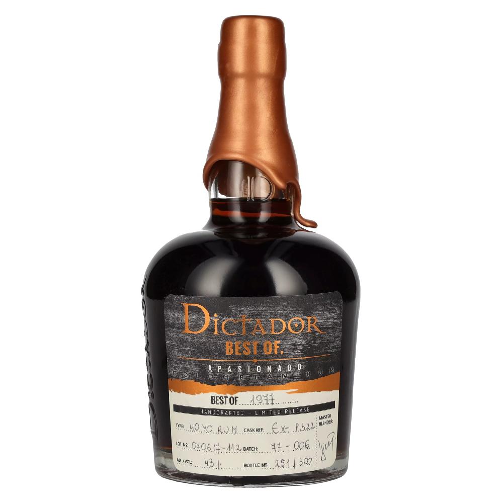 delicando Dictador BEST OF 1977 APASIONADO Colombian Rum 40YO/070617/EX-P322 43% Vol. 0 7l zollfrei