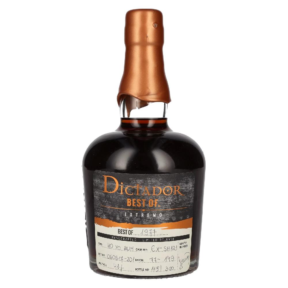 delicando Dictador BEST OF 1977 EXTREMO Colombian Rum 40YO/060617EX-SH121 41% Vol. 0 7l 50% Rabatt für begrenzte Zeit
