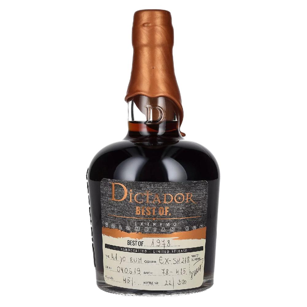 delicando Dictador BEST OF 1978 EXTREMO Colombian Rum 41YO/040619/EX-SM218 45% Vol. 0 7l