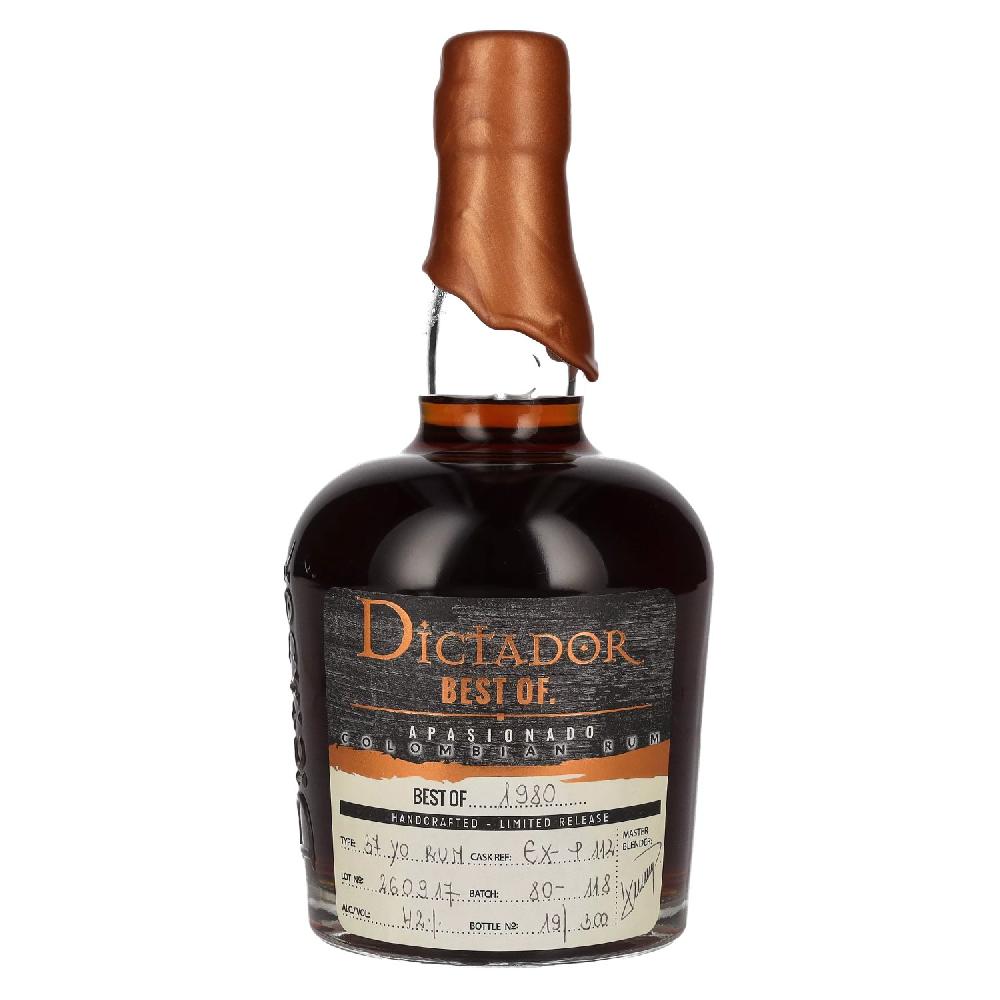 delicando Dictador BEST OF 1980 APASIONADO Colombian Rum 37YO/260917/EX-P112 42% Vol. 0 7l