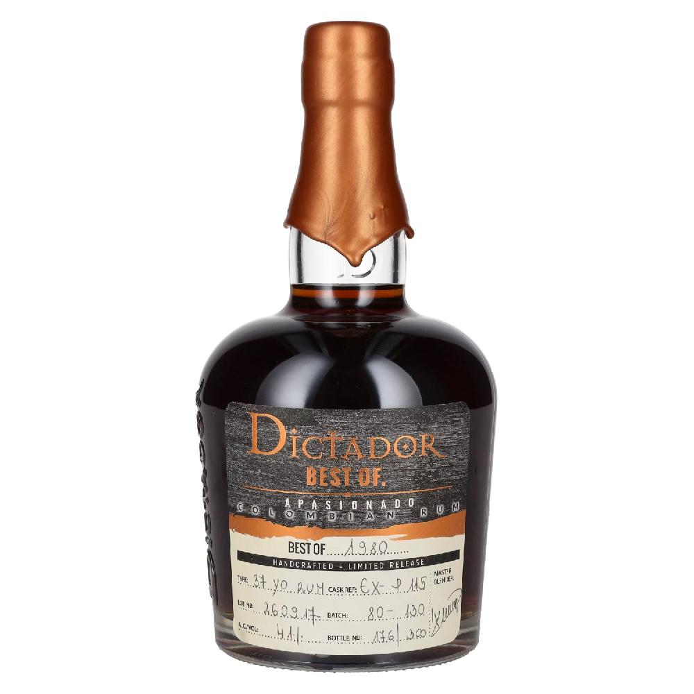 delicando Dictador BEST OF 1980 APASIONADO Colombian Rum 37YO/260917/EX-P115 41% Vol. 0 7l