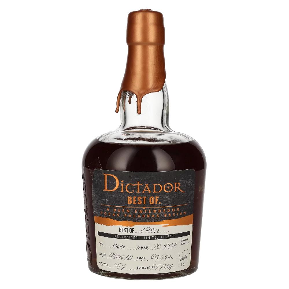 delicando Dictador BEST OF 1980 Colombian Rum 030616/PC4458 Limited Release 45% Vol. 0 7l