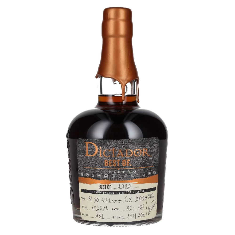 delicando Dictador BEST OF 1980 EXTREMO Colombian Rum 37YO/200617/EX-B098 45% Vol. 0 7l