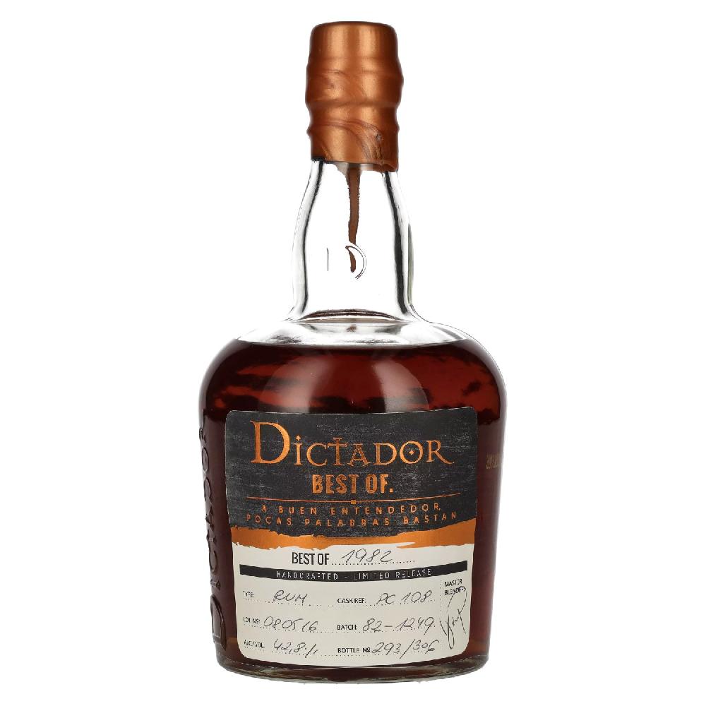 delicando Dictador BEST OF 1982 Colombian Rum 080516/PC108 Limited Release 42 8% Vol. 0 7l