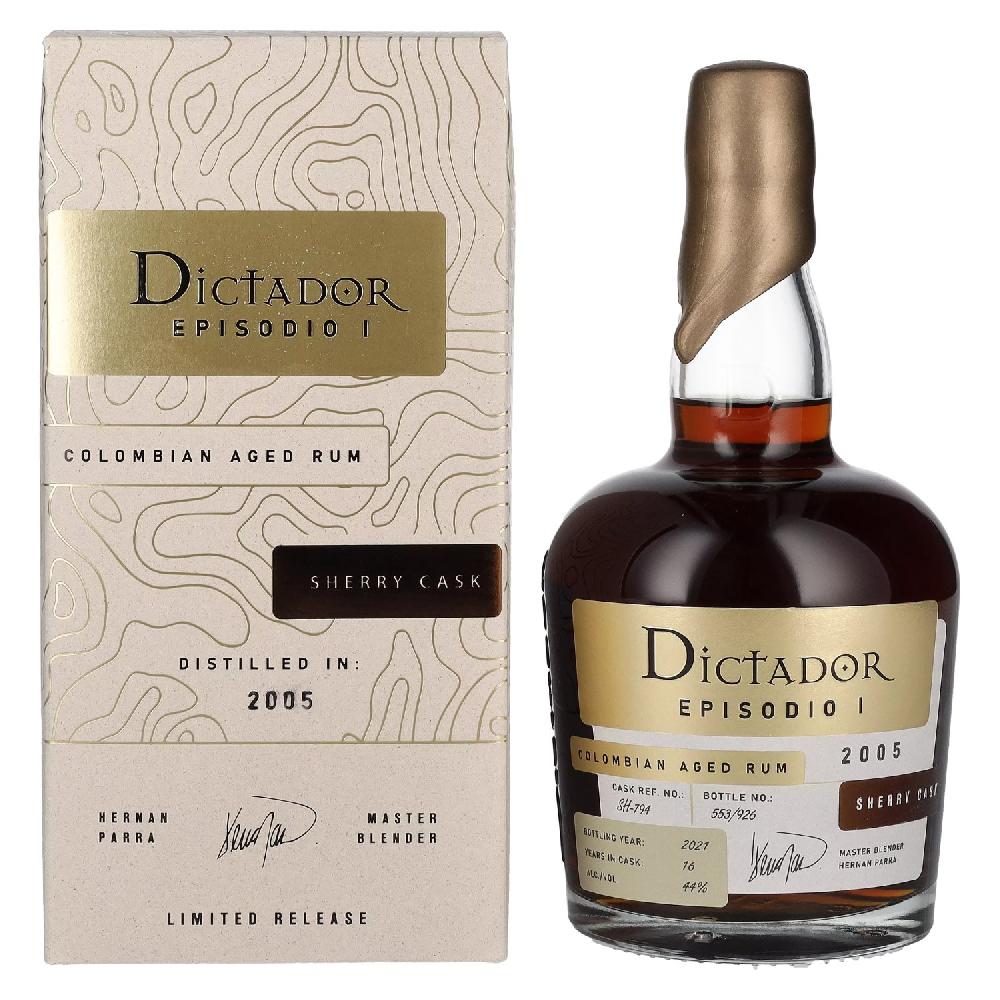 delicando Dictador EPISODIO I 16 Years Old SHERRY CASK Rum 2005 44% Vol. 0 7l in Geschenkbox