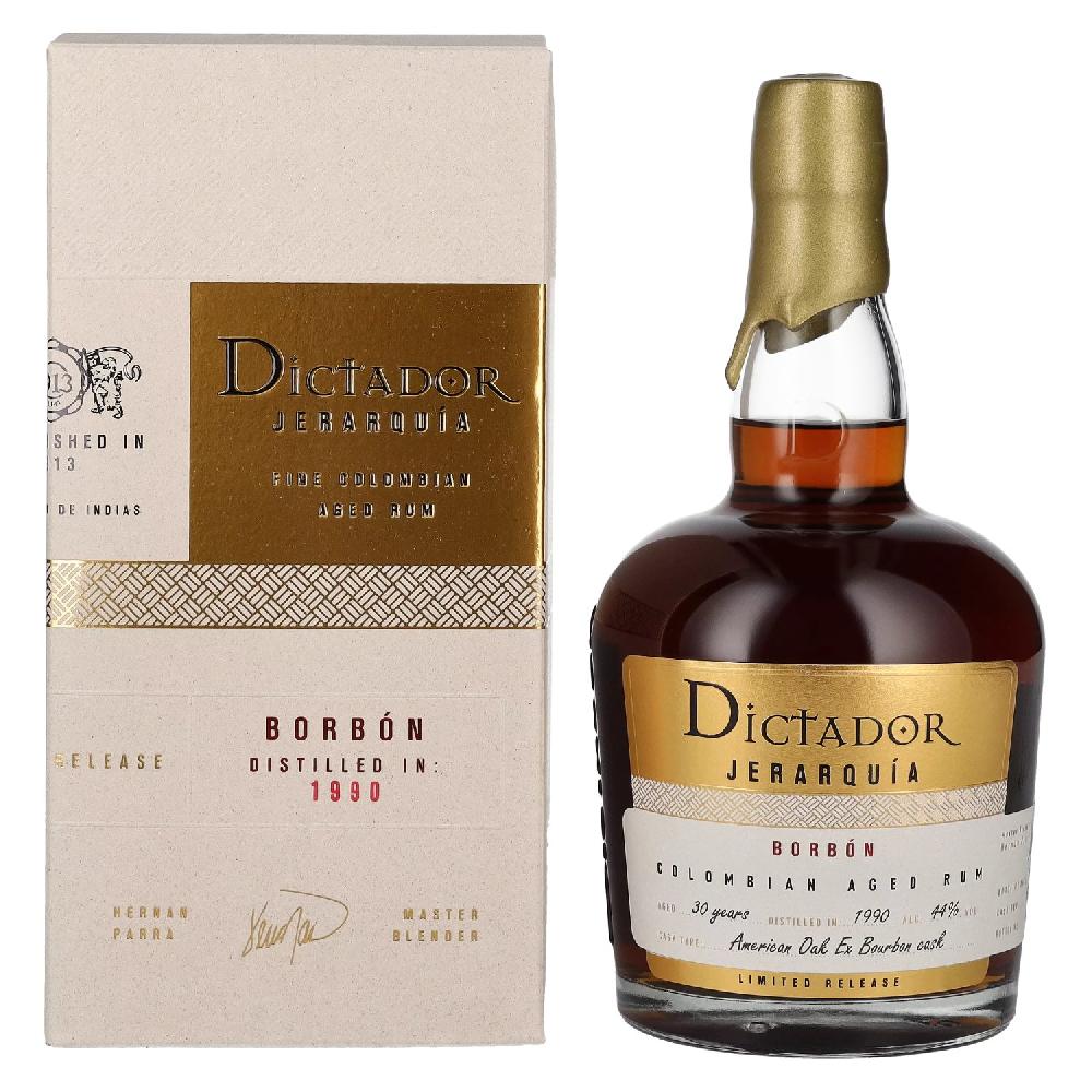 delicando Dictador JERARQUÍA 30 Years Old BORBÓN Rum 1990 44% Vol. 0 7l in Geschenkbox