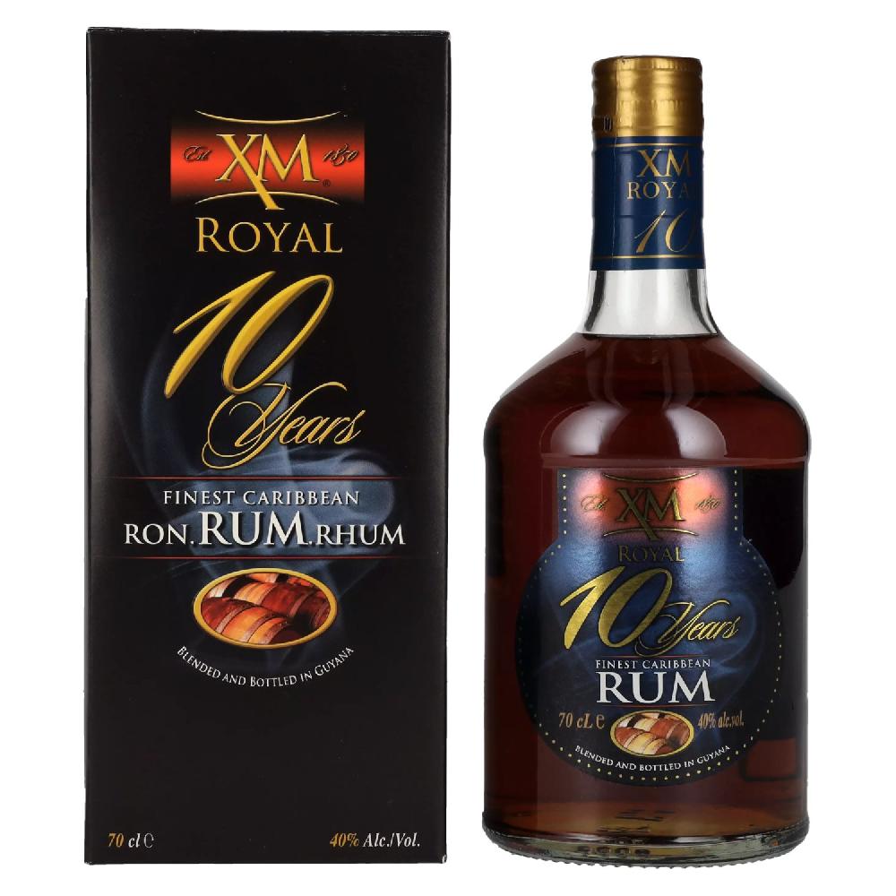 delicando XM ROYAL 10 Years Old Fines Caribbean Rum 40% Vol. 0 7l in Geschenkbox