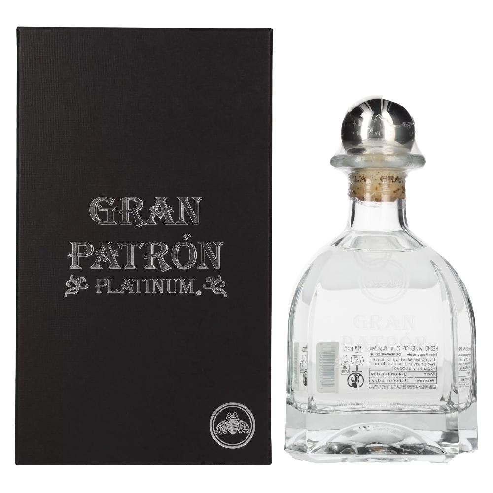 delicando Gran Patrón Tequila PLATINUM Silver 100% de Agave 40% Vol. 0 7l in Geschenkbox