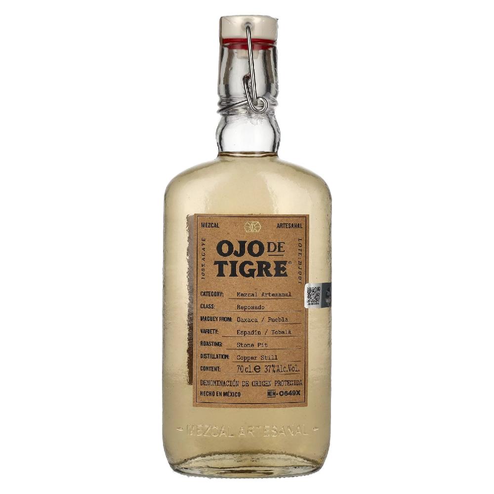 delicando Ojo de Tigre Mezcal Artesanal Reposado 100% Agave 37% Vol. 0 7l