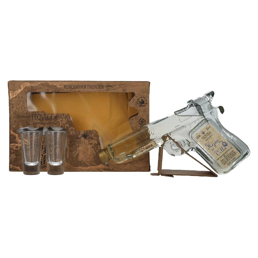 delicando Hijos de Villa Tequila Reposado 38% Vol. 0 2l in Geschenkbox mit 2 Shotgläsern