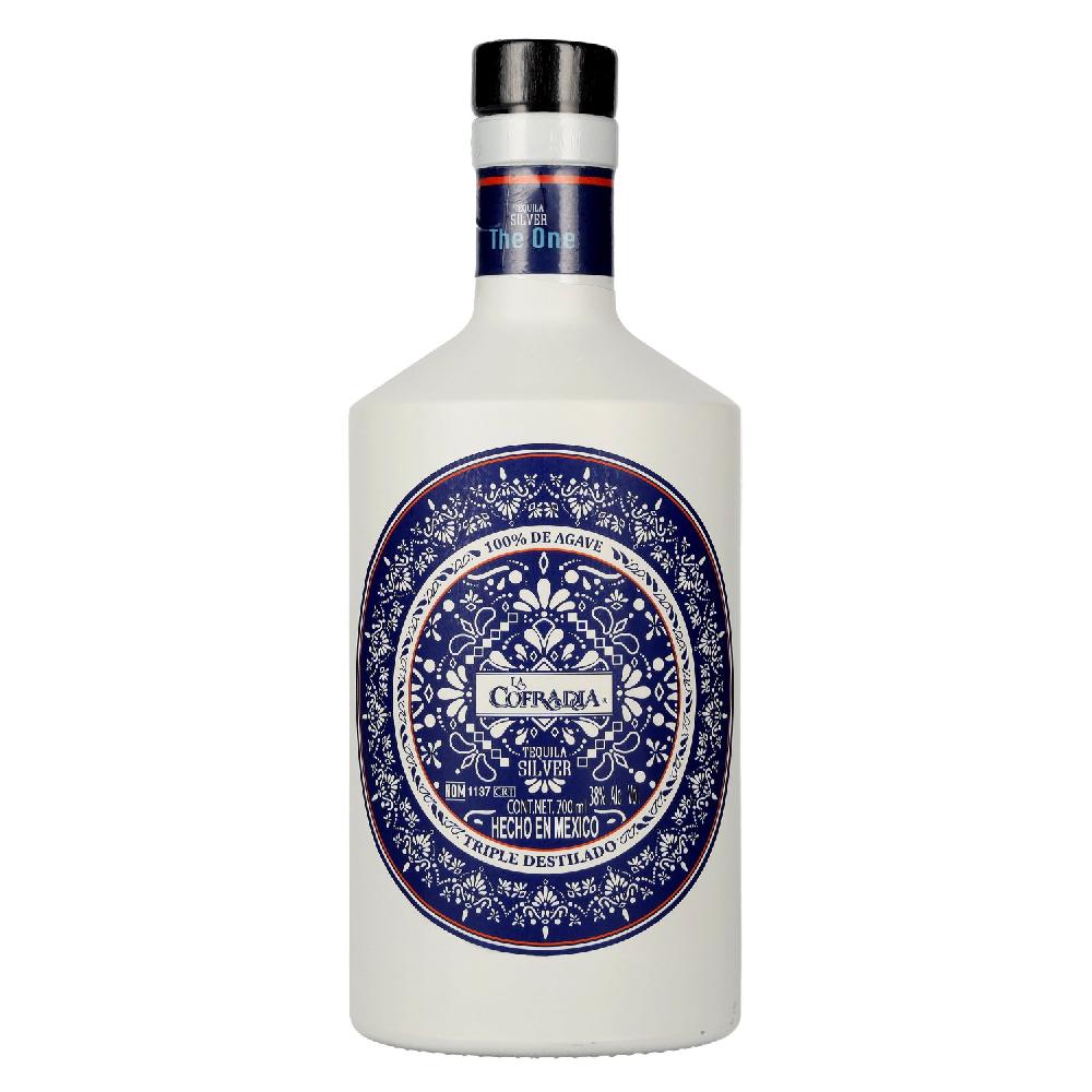 delicando La Cofradia Tequila Silver Triple Destilado 100% de Agave 38% Vol. 0 7l