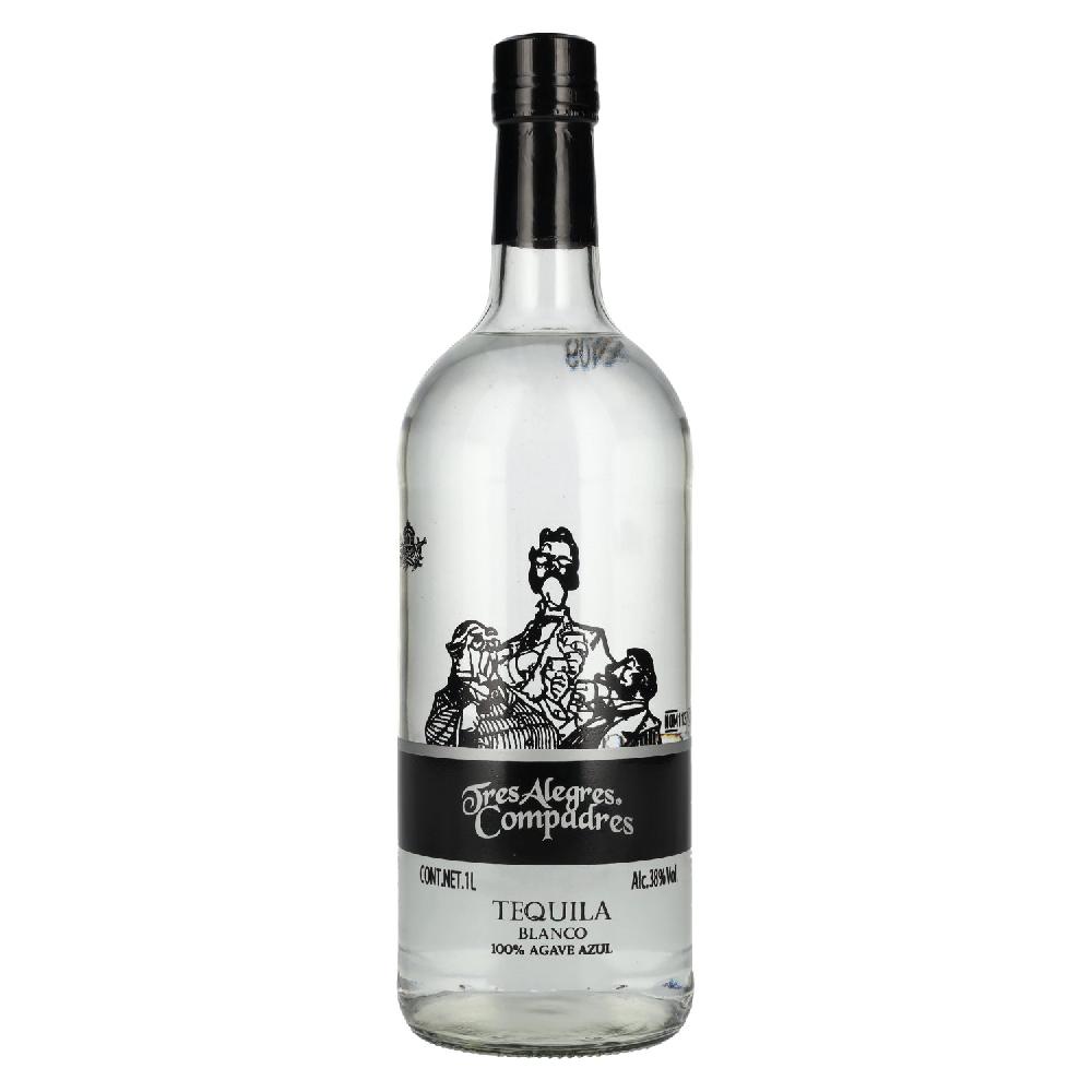 delicando La Cofradia Tres Alegres Compadres Tequila Blanco 100% de Agave 38% Vol. 1l