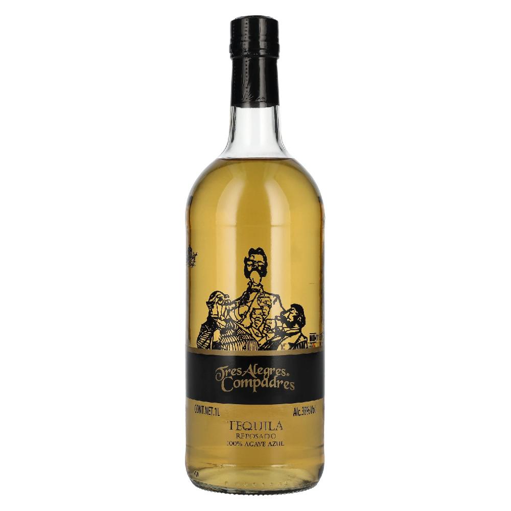 delicando La Cofradia Tres Alegres Compadres Tequila Reposado 100% de Agave 38% Vol. 1l