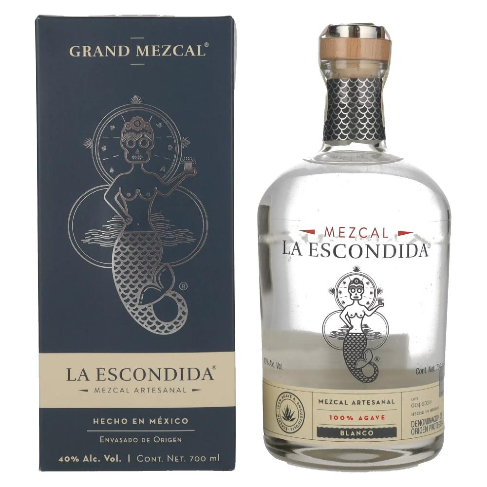 delicando La Escondida Mezcal Artesanal Blanco 40% Vol. 0 7l in Geschenkbox