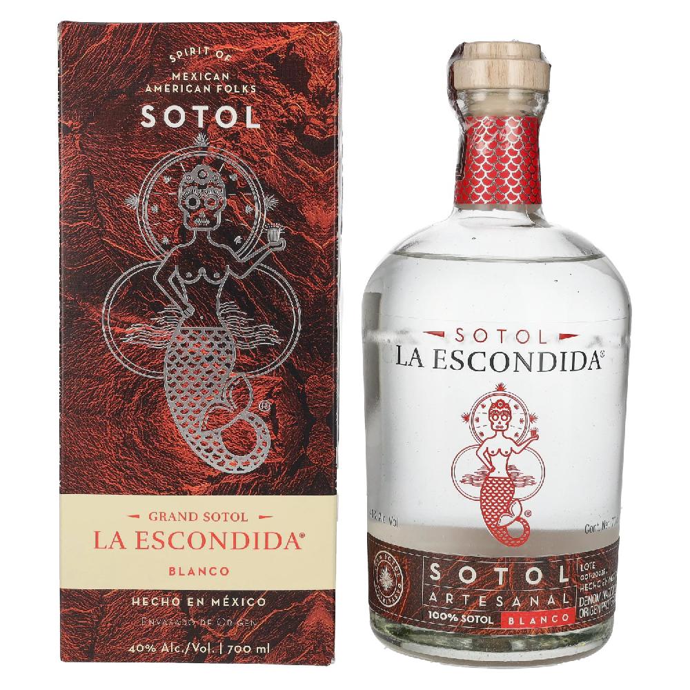 delicando La Escondida Sotol Artesanal Blanco 40% Vol. 0 7l in Geschenkbox