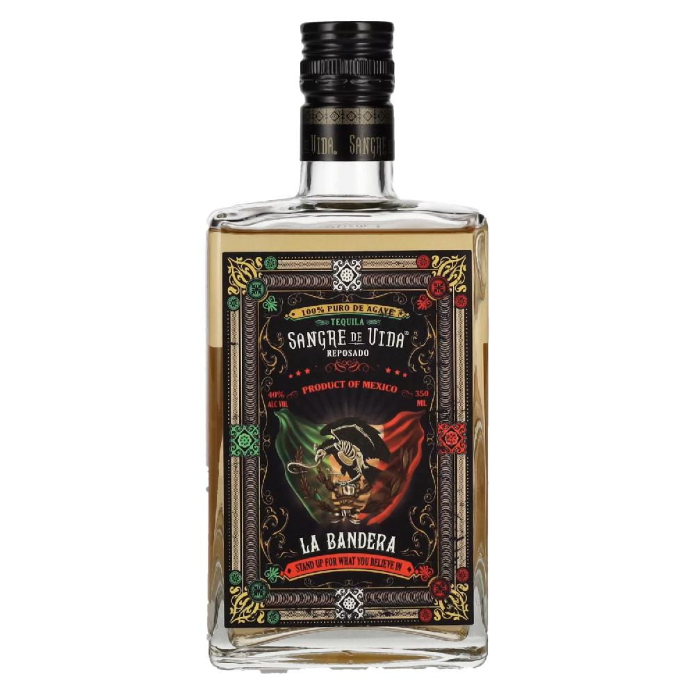 delicando Sangre de Vida Loteria LA BANDERA Reposado Tequila 100% de Agave 40% Vol. 0 35l