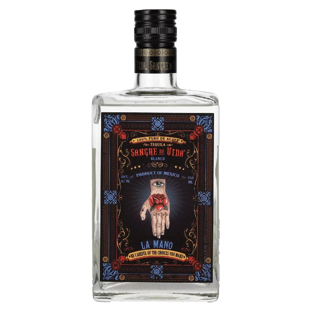 delicando Sangre de Vida Loteria LA MANO Blanco Tequila 100% de Agave 40% Vol. 0 35l