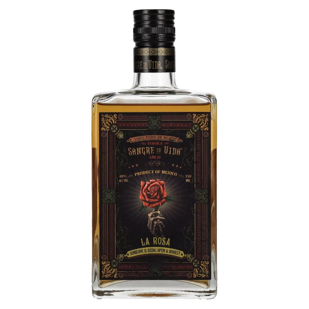 delicando Sangre de Vida Loteria LA ROSA Añejo Tequila 100% de Agave 40% Vol. 0 35l