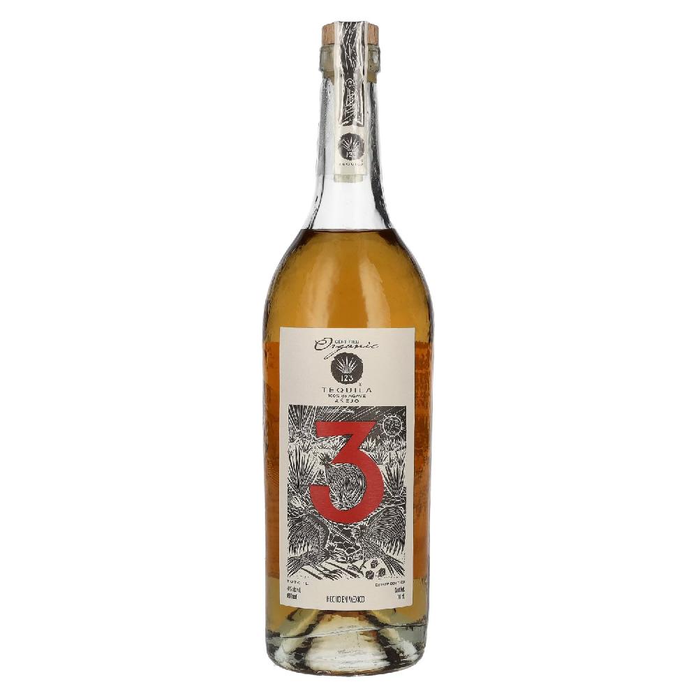 delicando Tequila 123 TRES Añejo 100% de Agave Organic 40% Vol. 0 7l