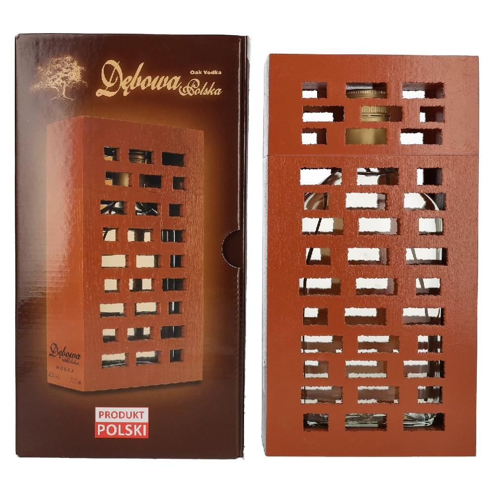 delicando Debowa Wódka 40% Vol. 0 7l in Geschenkbox Ziegel Weihnachtsangebot