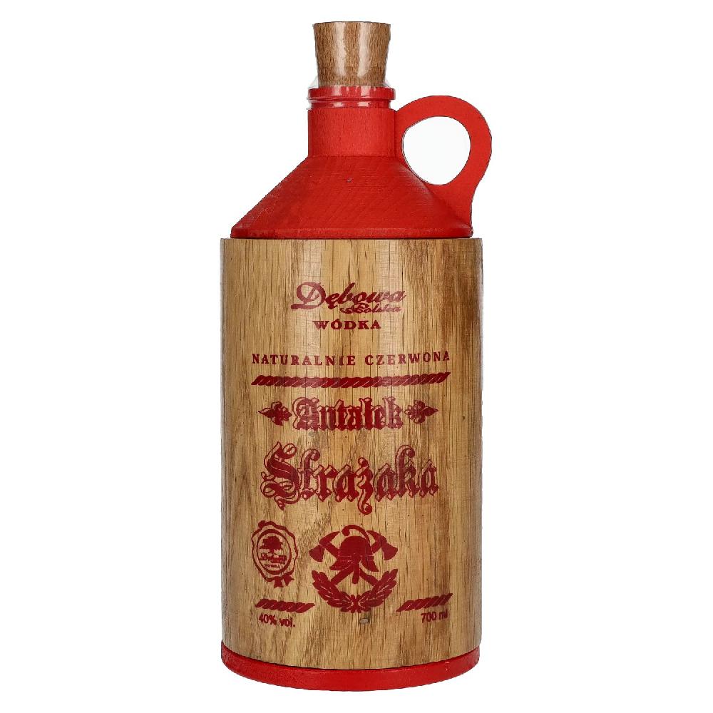 delicando Debowa Wódka Antalek Strazaka Feuerwehrfass Rot 40% Vol. 0 7l Osterangebot