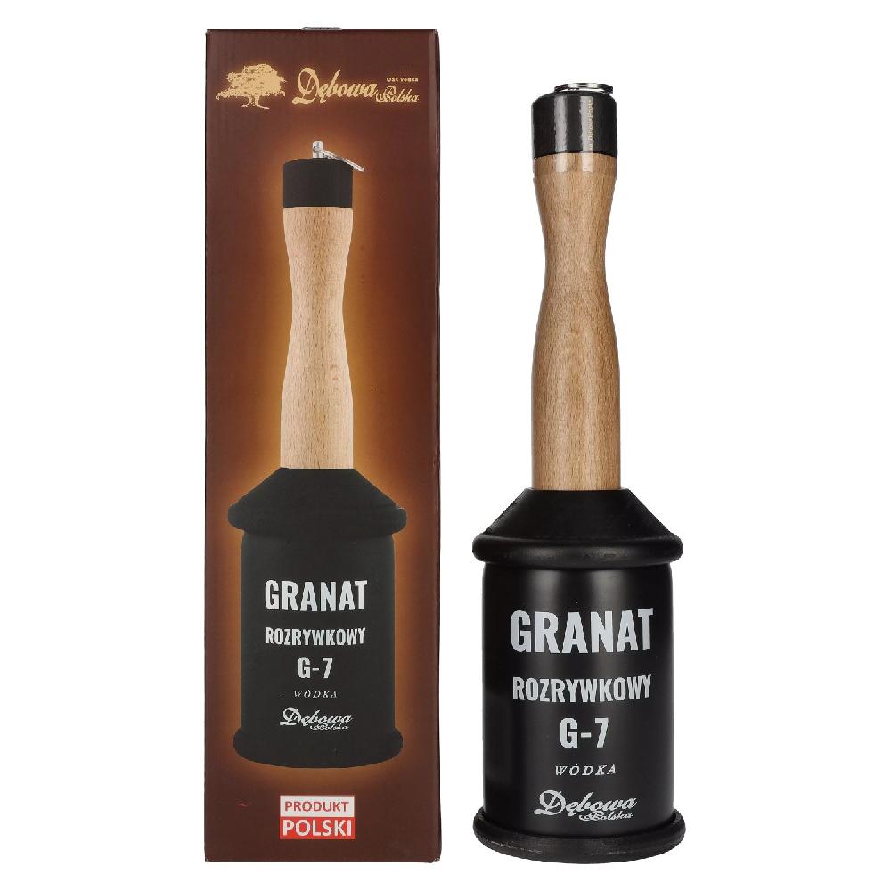delicando Debowa Wódka Rozrywkowy G-7 Granat 40% Vol. 0 7l in Geschenkbox