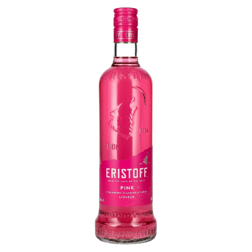 delicando Eristoff PINK Strawberry Flavours & Vodka Liqueur 18% Vol. 0 7l