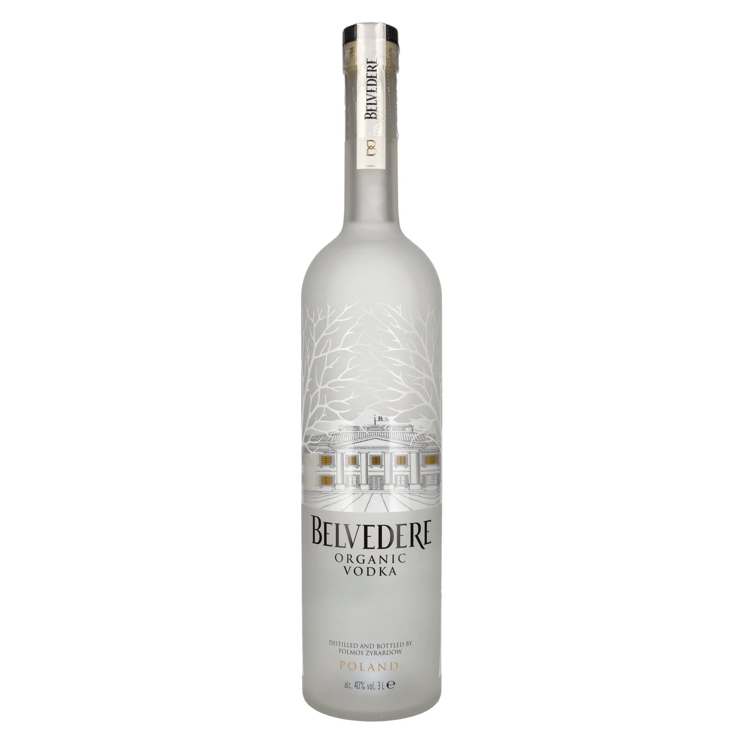 delicando Belvedere Organic Vodka 40% Vol. 3l + LED Lichtsticker