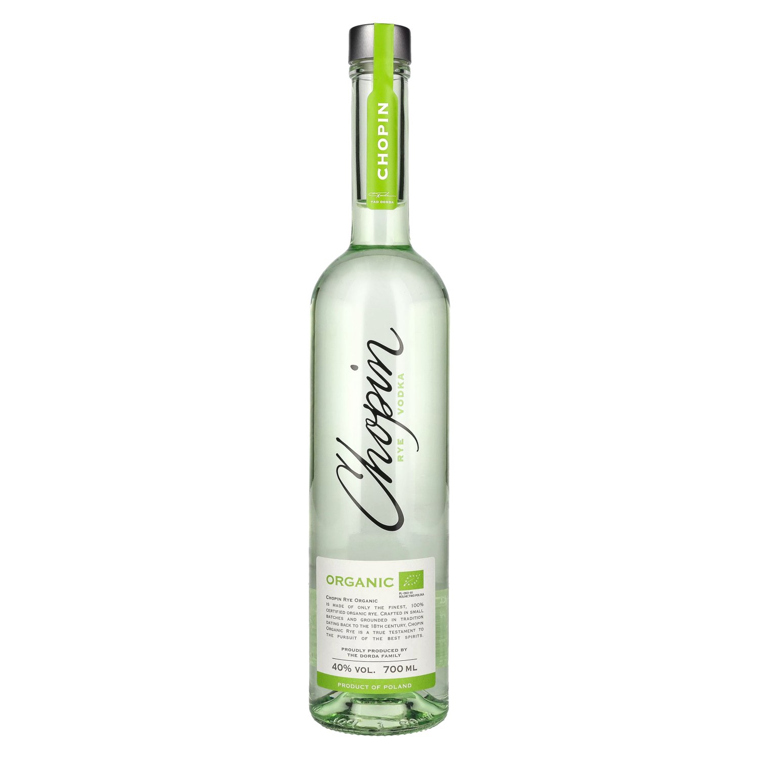 delicando Chopin Organic Rye Vodka Organic 40% Vol. 0 7l