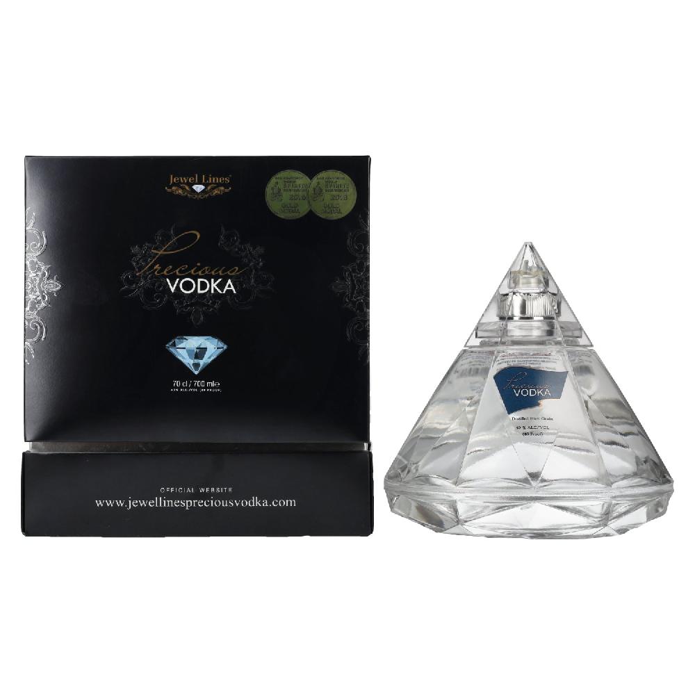 delicando Jewels Lines Precious Vodka 40% Vol. 0 7l in Geschenkbox mit Ausgießer