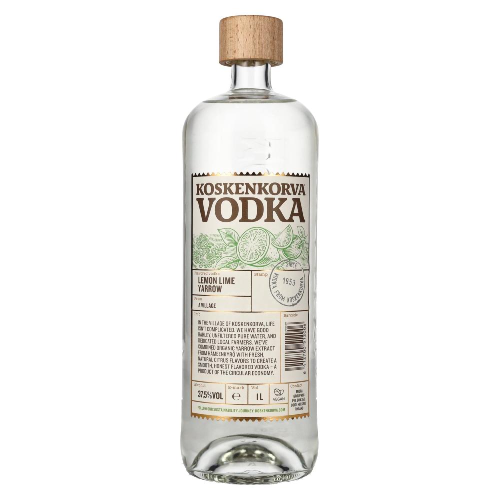 delicando Koskenkorva Vodka LEMON LIME YARROW Flavoured 37 5% Vol. 1l