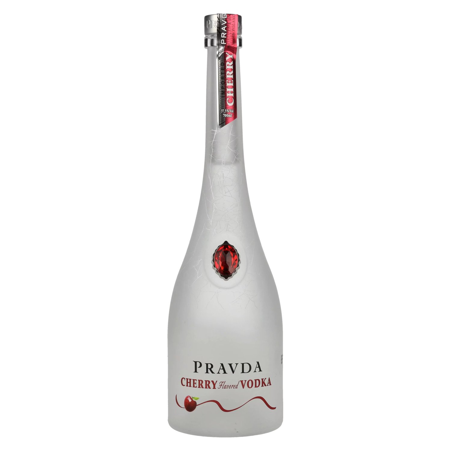 delicando Pravda CHERRY Flavored Vodka 37 5% Vol. 0 7l Begrenzte Freigabe