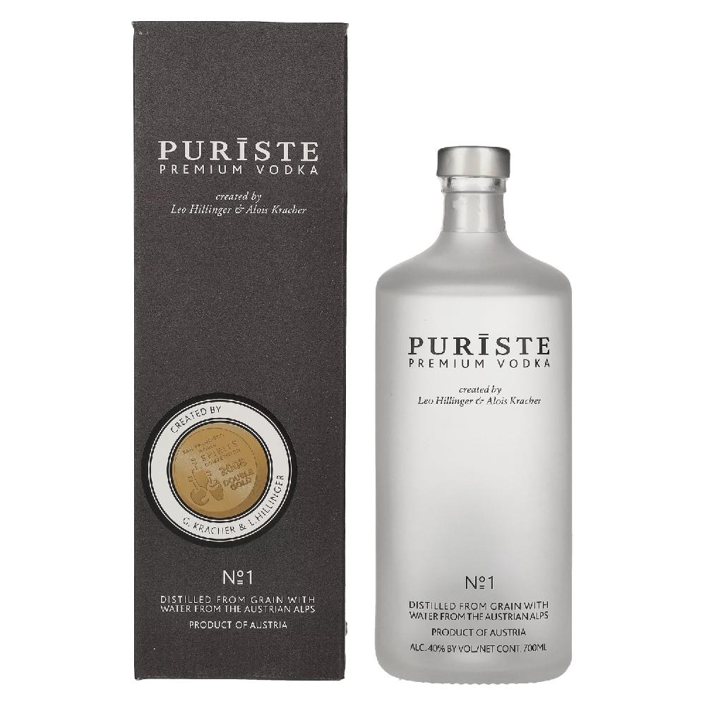 delicando PURISTE Premium Vodka No. 1 by Hillinger & Kracher 40% Vol. 0 7l in Geschenkbox