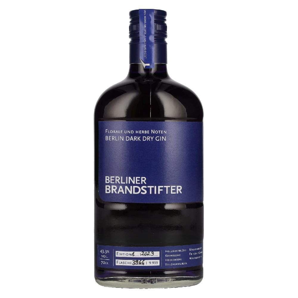 delicando Berliner Brandstifter Berlin DARK Dry Gin Edition 1. 2023 43 3% Vol. 0 7l