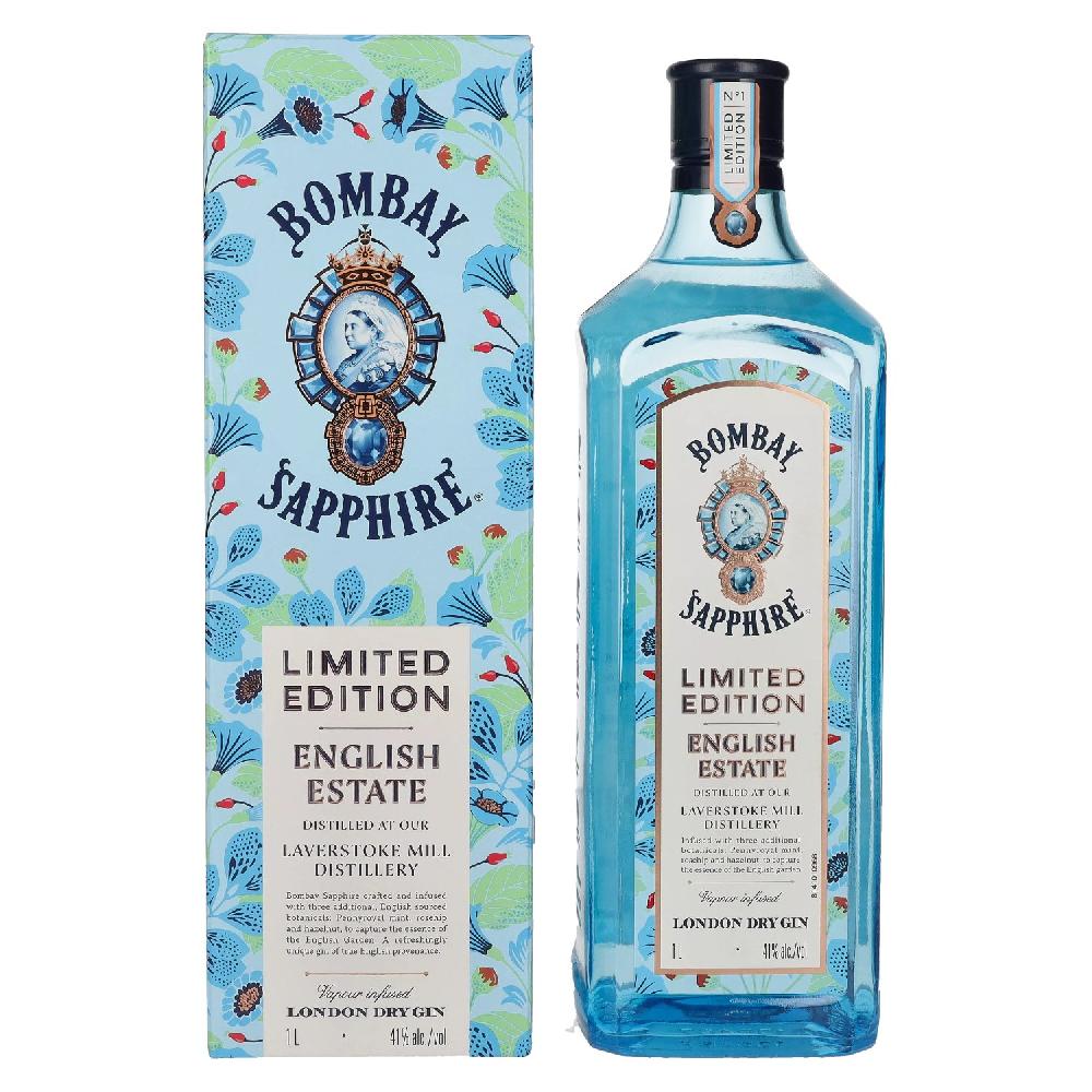 delicando Bombay SAPPHIRE London Dry Gin English Estate Limited Edition 41% Vol. 1l in Geschenkbox