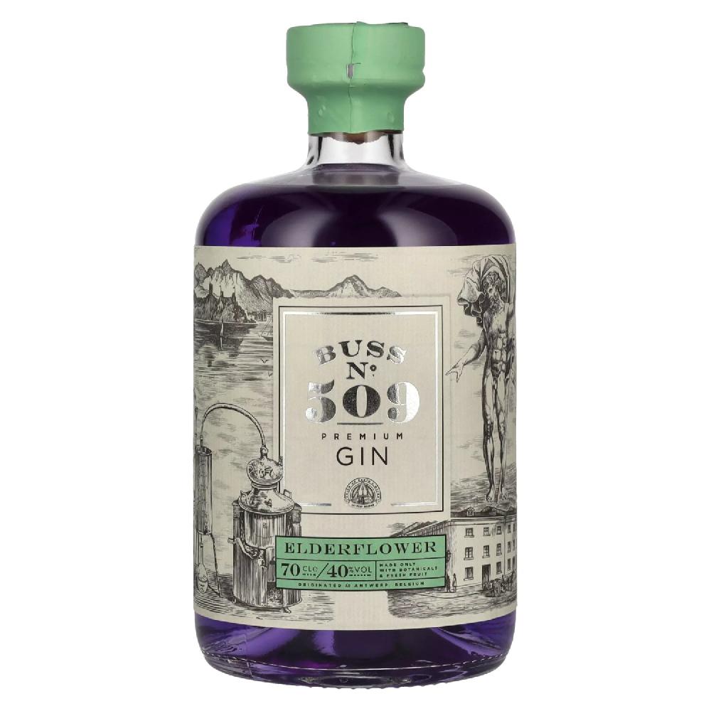 delicando Buss N°509 ELDERFLOWER Belgium Flavor Gin Author Collection 40% Vol. 0 7l